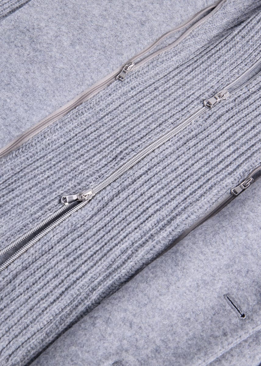 Wool Jersey Blazer - Grey