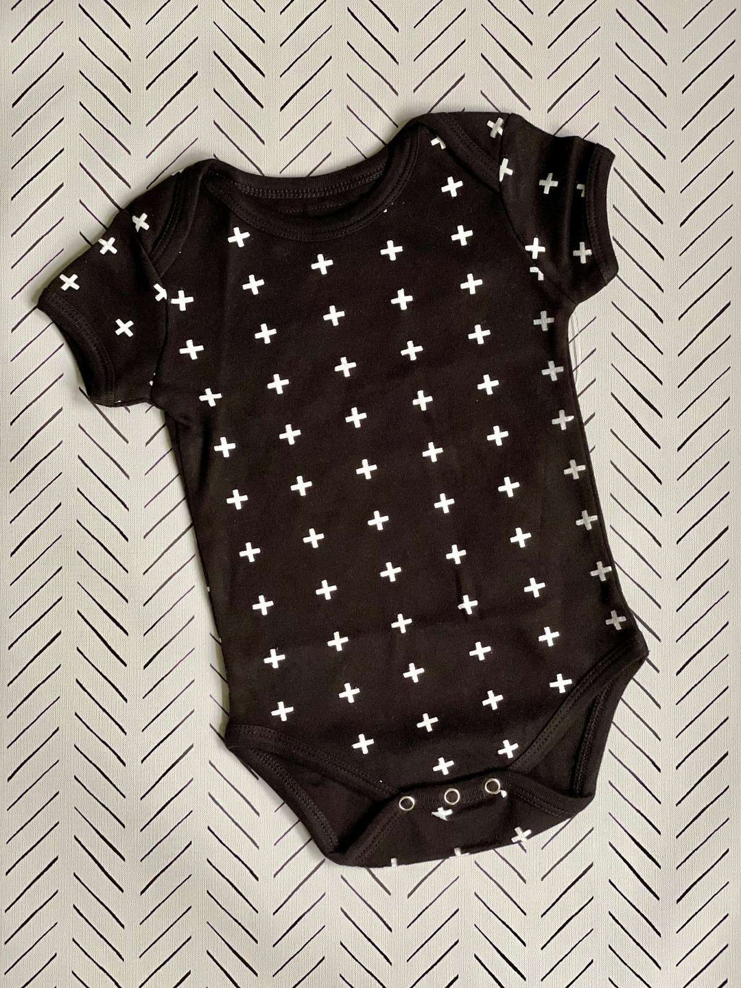 Short Sleeve Bodysuit - Swiss Cross