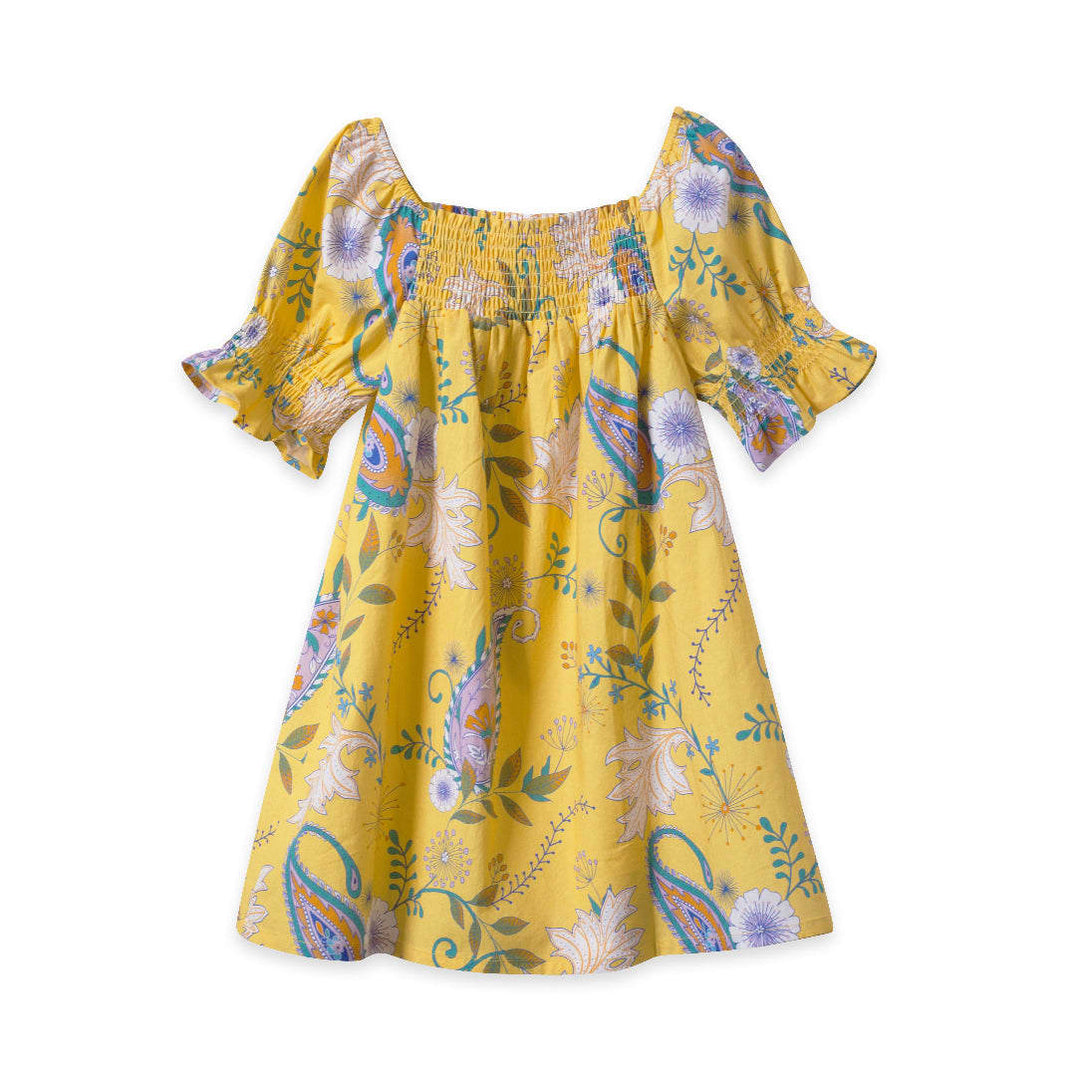 Olivia Dress - Sunshine Paisley