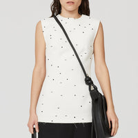 Embellished Kersa Tunic - White