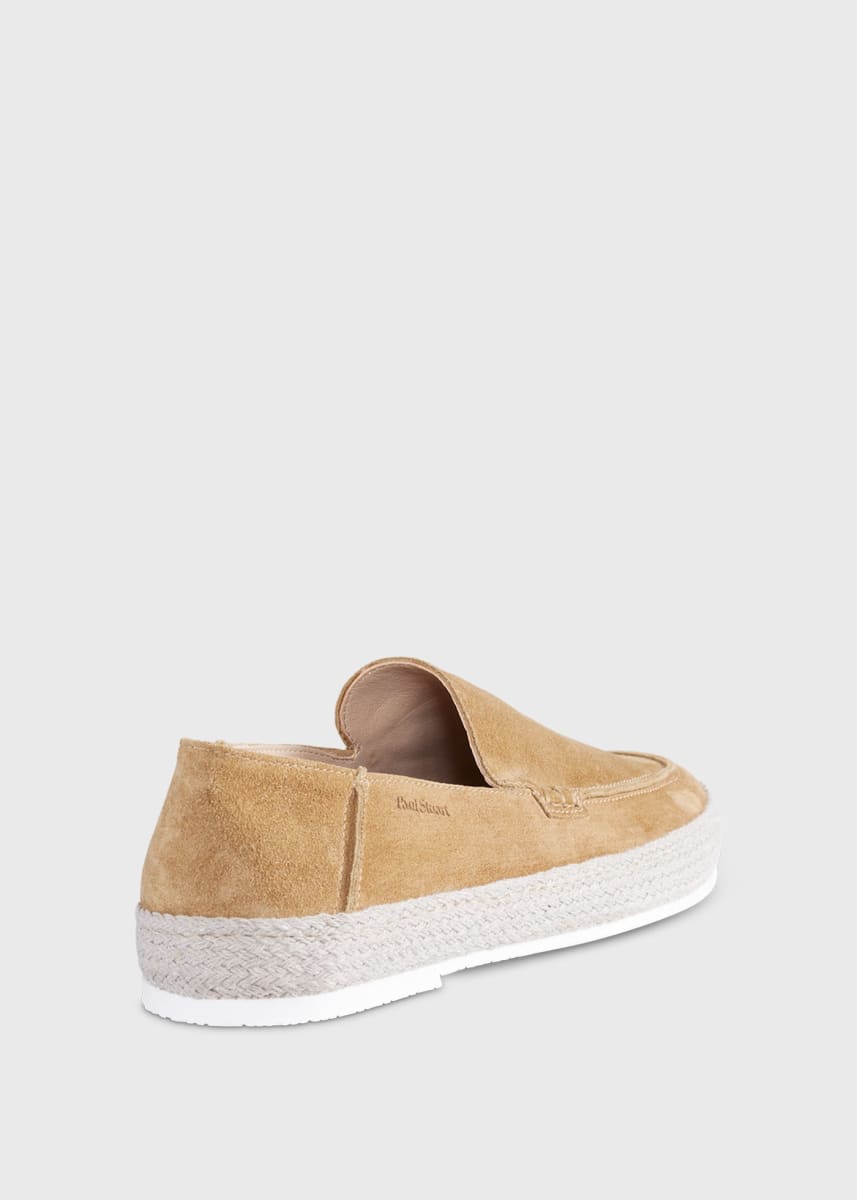 St. Croix Suede Espadrille - Dark Beige