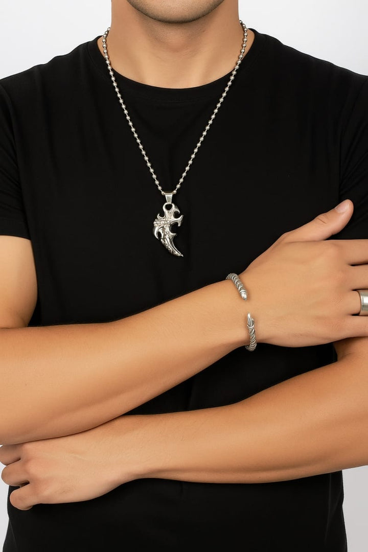 Silver Motif Necklace