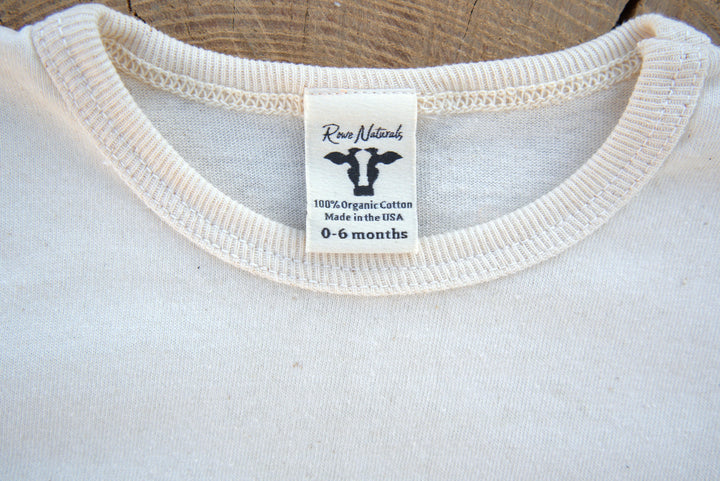 Organic Cotton Short Sleeve Baby T-shirt-Undyed