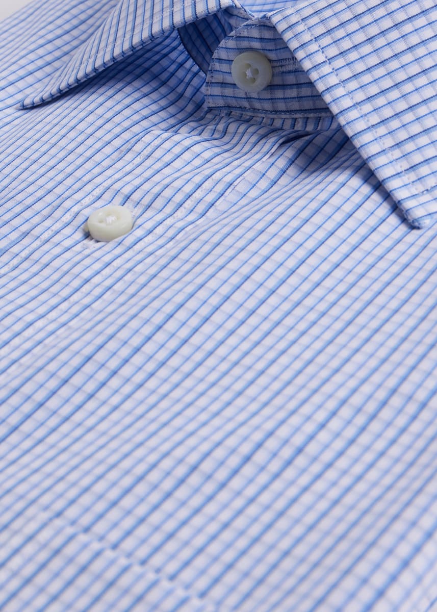 Check Dress Shirt - Blue