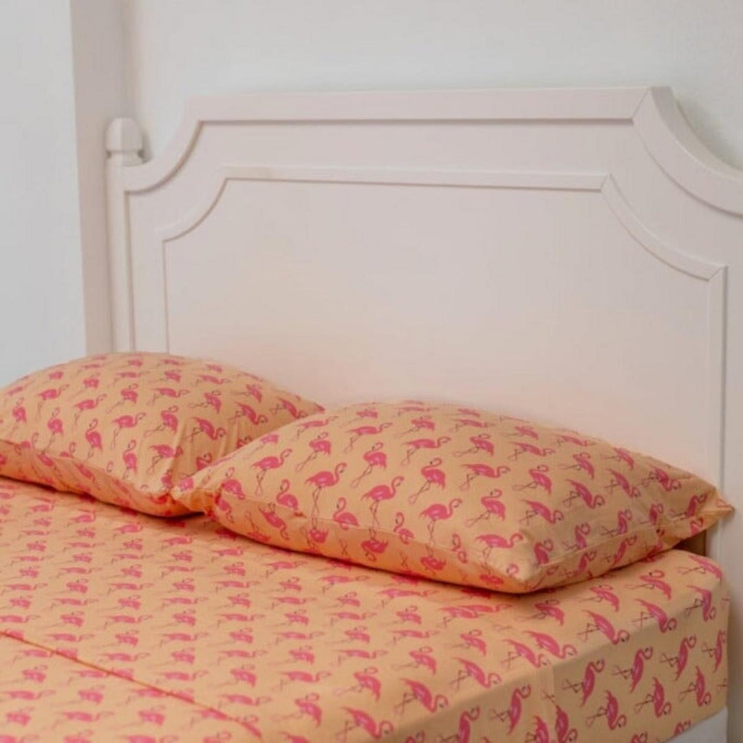 Pillow Case - Flamingo Peach