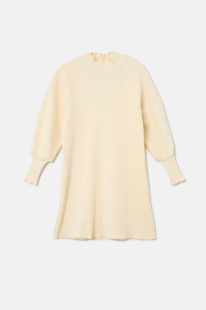 Soft Rib Dress - Stone