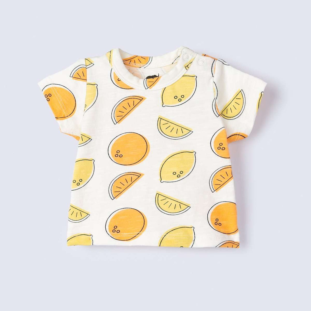 Short Sleeve Crewneck Tee - Citrus Squeeze
