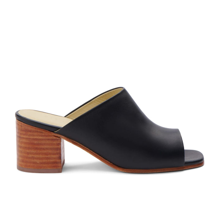 Paloma Open Toe Mule - Black