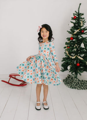 Gwendolyn Dress - Holiday Stamps