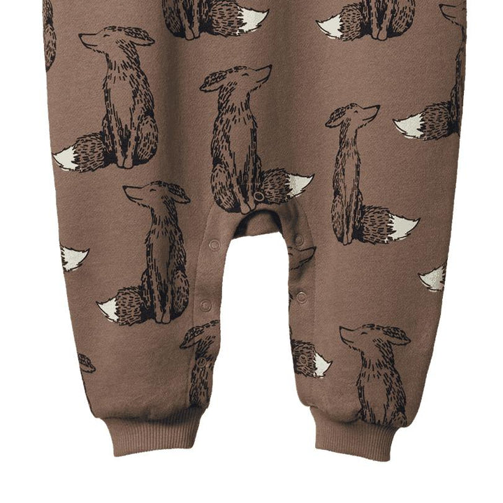 Long Sleeve Juno Romper - Foxy Cub Print