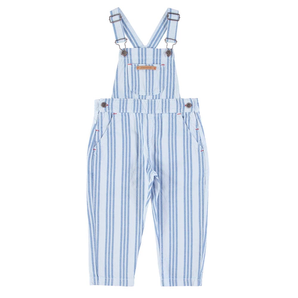 Dungarees - Large Blue Stripes Overalls Piupiuchick 