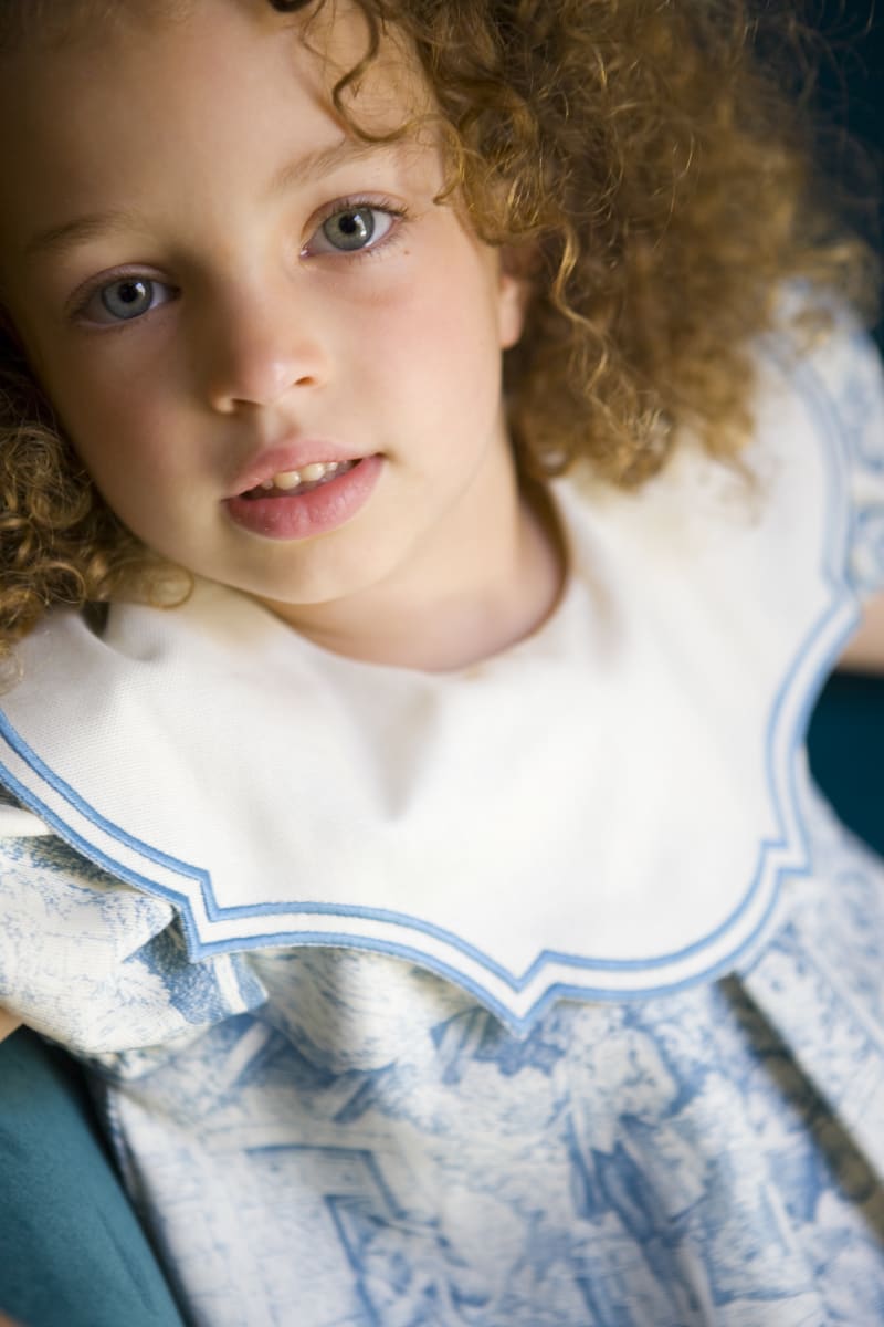 Federica - Light Blue Toile De Youy