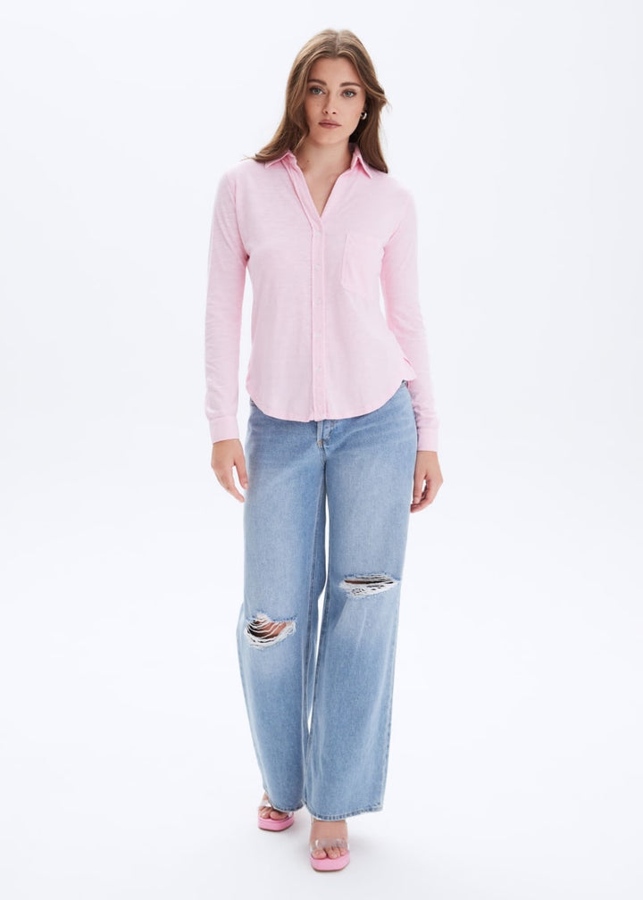 Amrat Jersey Blouse - Blush