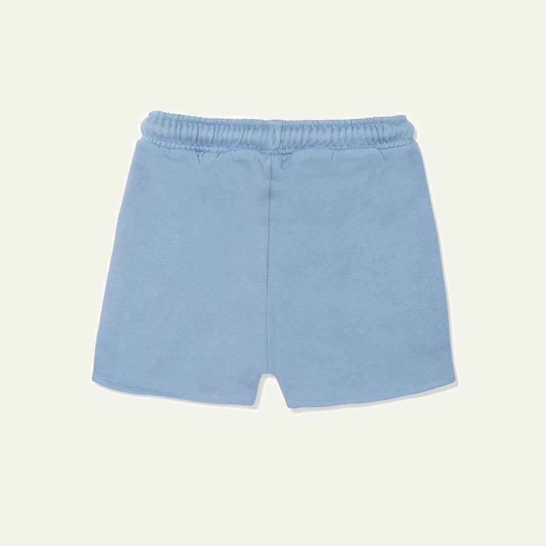 Recycled Cotton Della Blue Cropped Girl Shorts - Della Blue