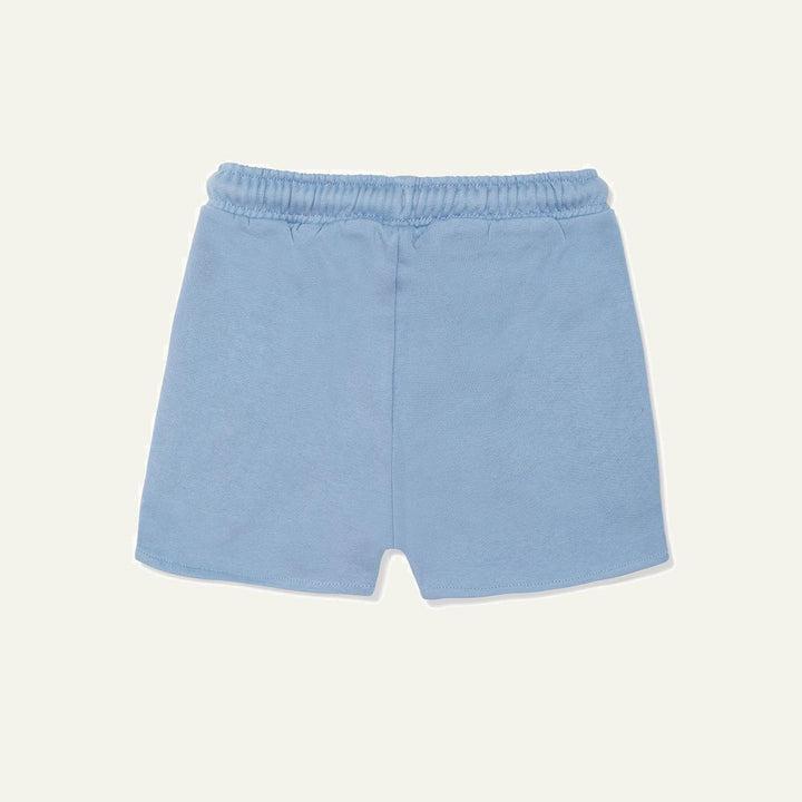 Recycled Cotton Della Blue Cropped Girl Shorts - Della Blue