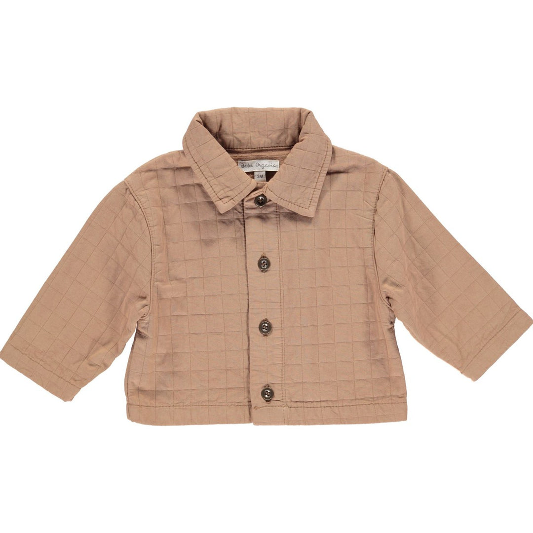 Aiko Baby Overshirt - Sand Jackets Bebe Organic