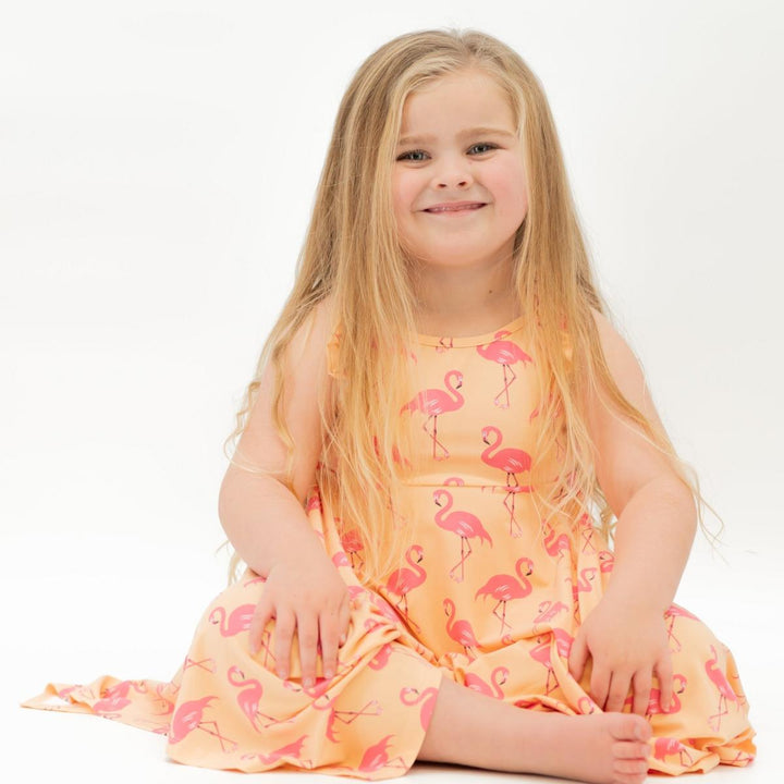 Emma's Racerback Dress - Flamingo Peach