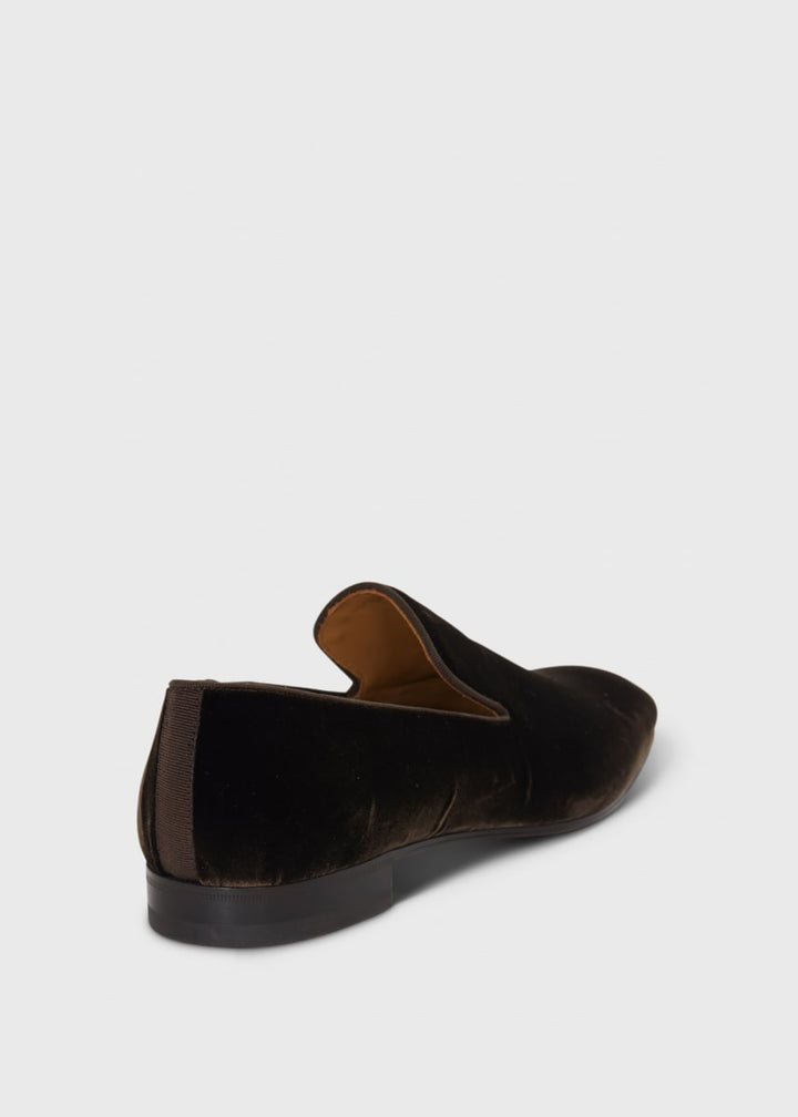 Harrier Velvet Formal Slip-On - Brown
