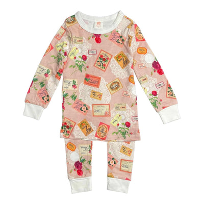 Long John Pajama Set - Love