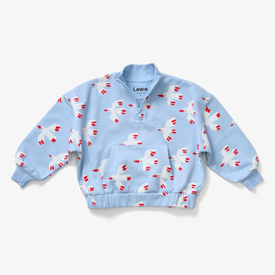 Quarter Zip - Bird Sky