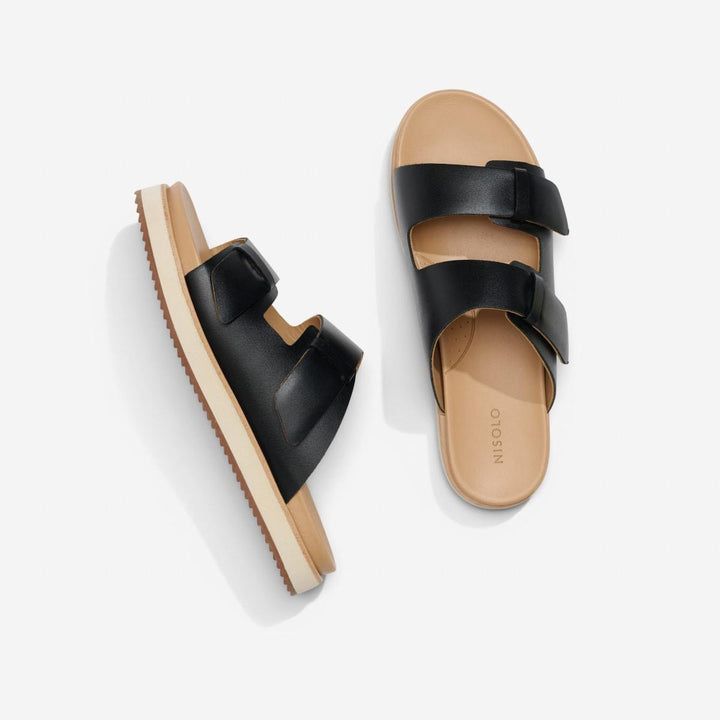 Ella Flatform Slide - Black