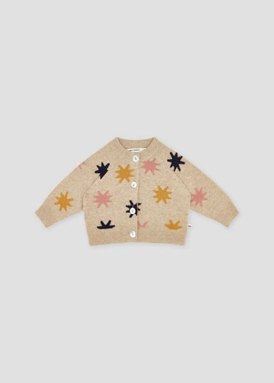 Lena Baby Cardigan - Stars Intarsia