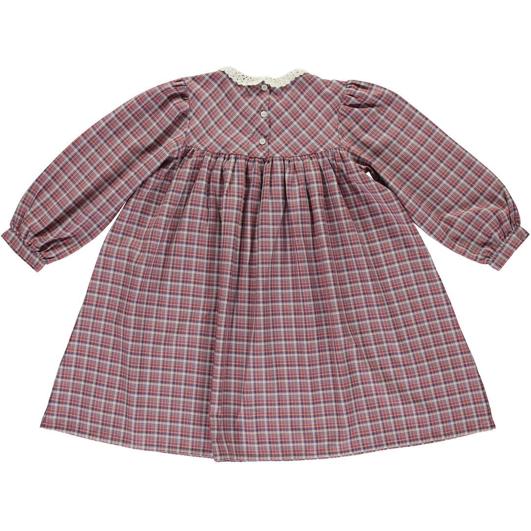 Eleanor Dress - Red Tartan Check