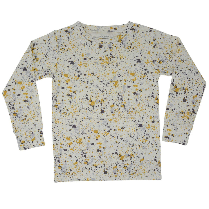 Crew Neck Sweater - Paint Spatter - Terry