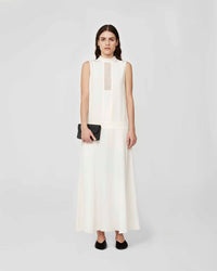 Silk Fonds Dress - White