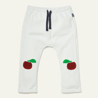 Recycled Cotton Apple Patch Baby Pant - Sky Blue