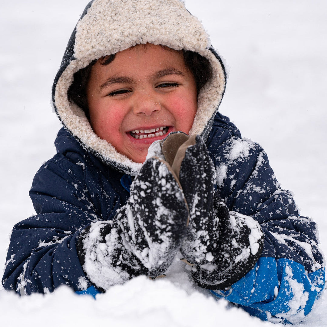 Kids Fleece Aviator - Gray/black Plaid