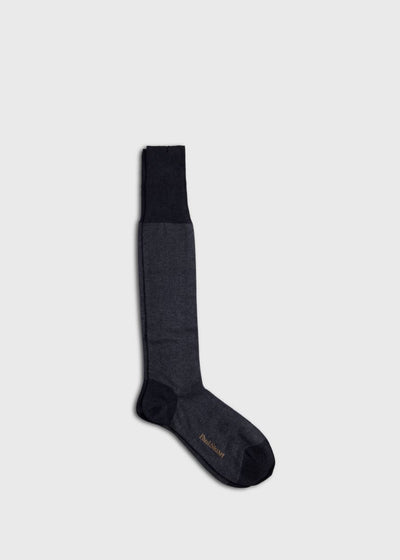 Textured Oxford Dress Sock - Grey