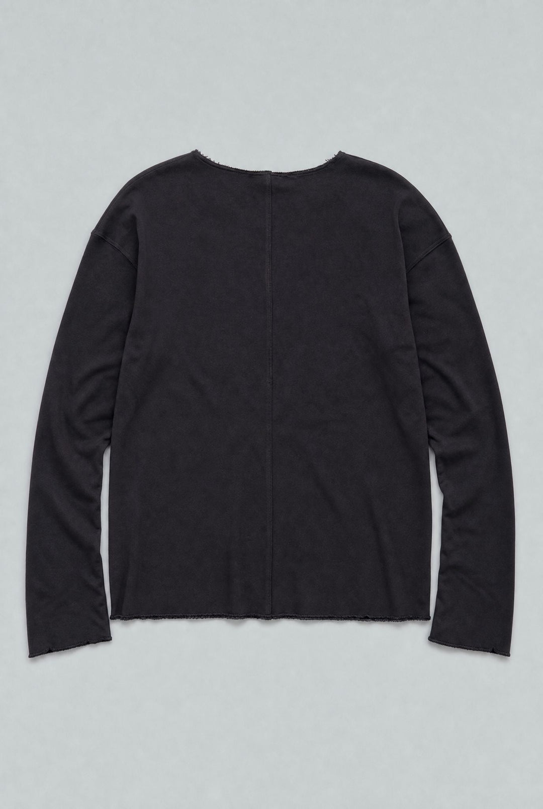 Raw Edge Sweatshirt - Black