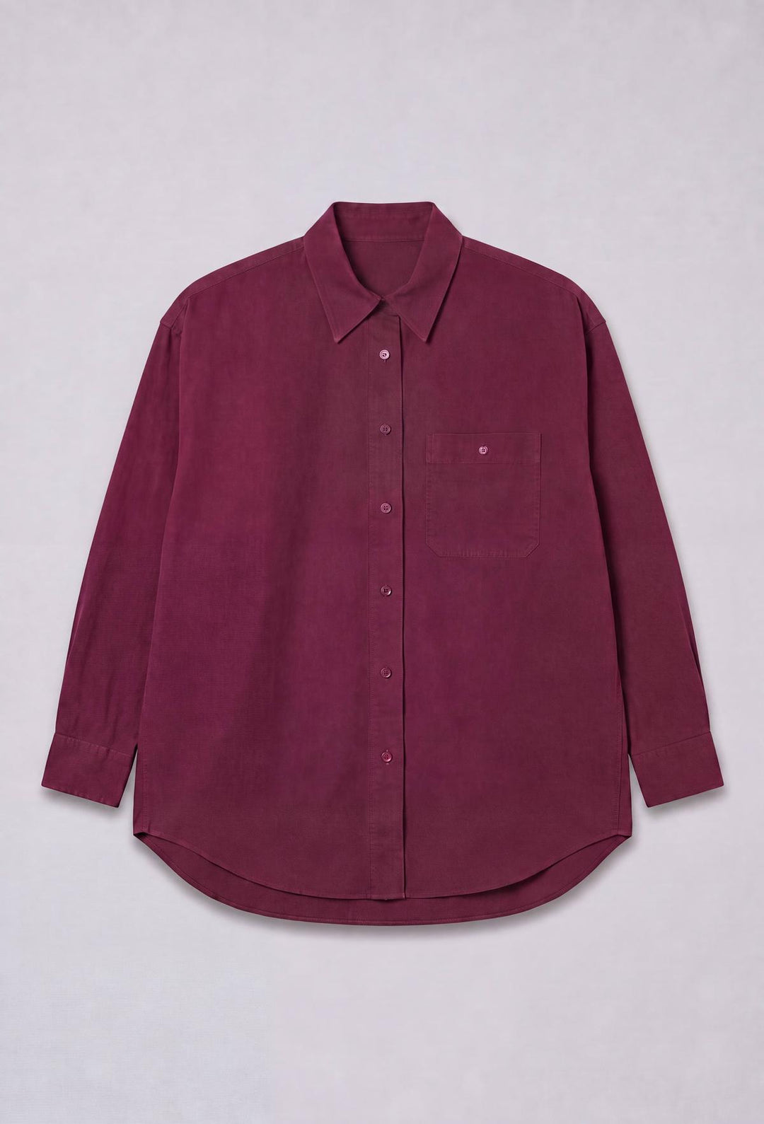 Classic Button Up - Burgundy