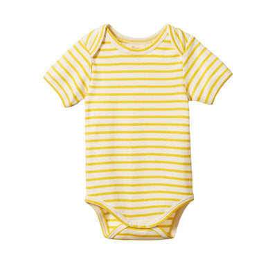 Short Sleeve Bodysuit - Sunburst Sailor Stripe