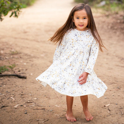 3 Tier Sweater Dress - Paint Spatter - Terry - Dresses