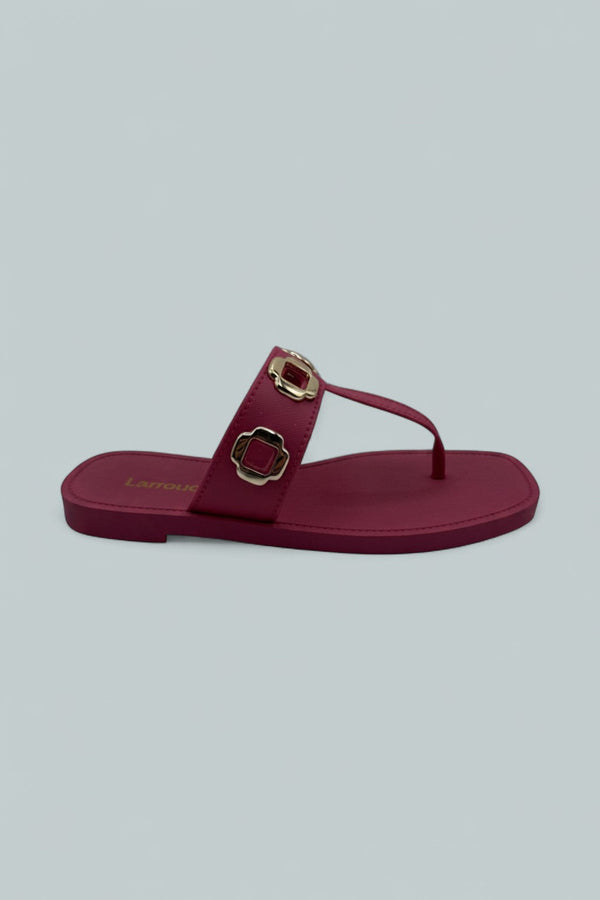 Women's Milan Grommet Thong Sandals - Pink