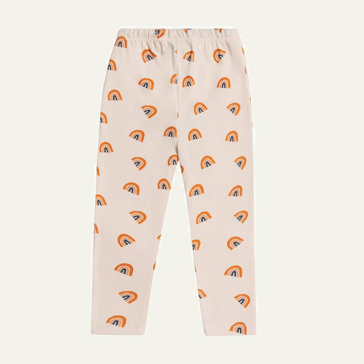 Rainbow Kid Leggings - Soft Pink/multi