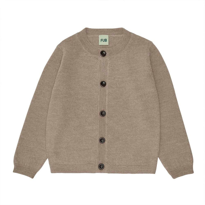 Alpaca Cardigan - Camel Melange Sweaters FUB 