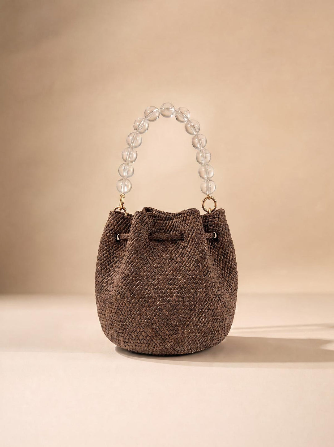 Coqueta Iraca Basket Bucket Bag - Brown