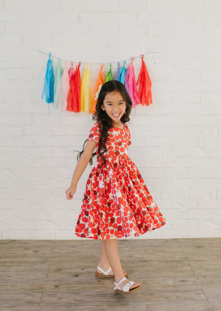 Classic Twirl Dress - Apple