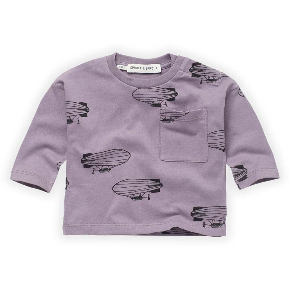 Zeppelin T-Shirt - Ice Purple T-Shirts Sproet & Sprout 