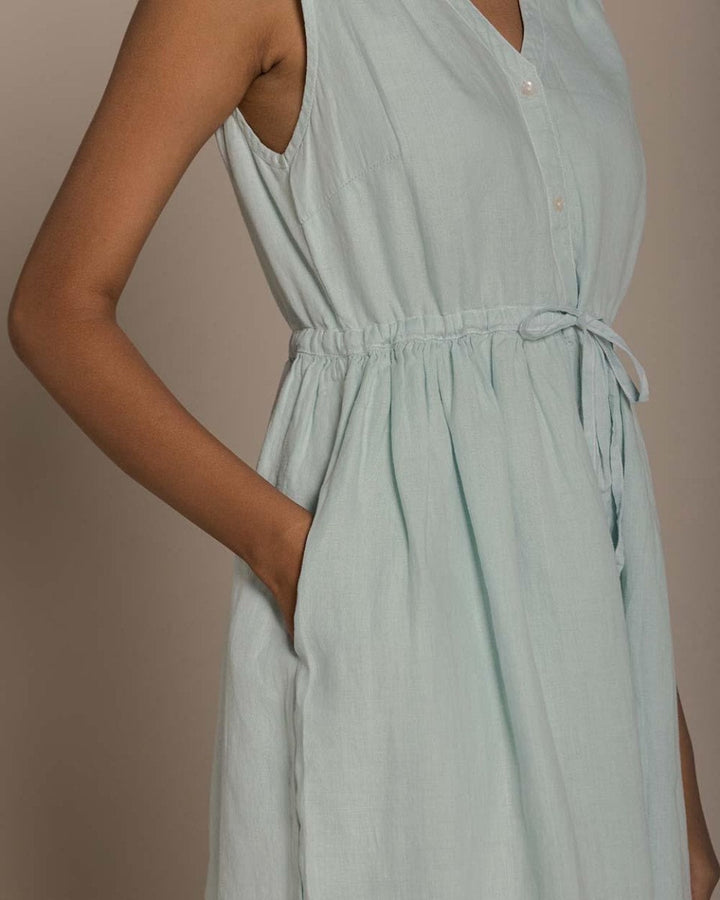 Pina Colada Season Dress - Sage Mint