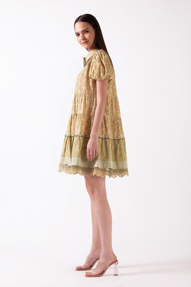 Zinnia Shirt Dress - Green