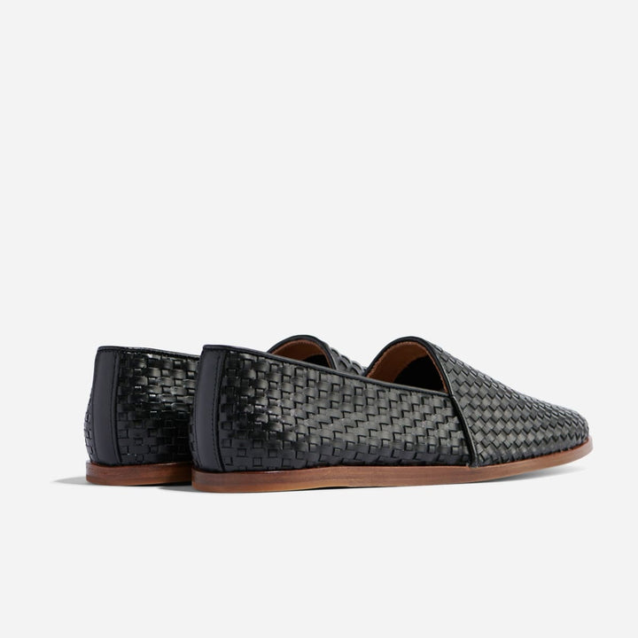 Alejandro Woven Slip On - Black