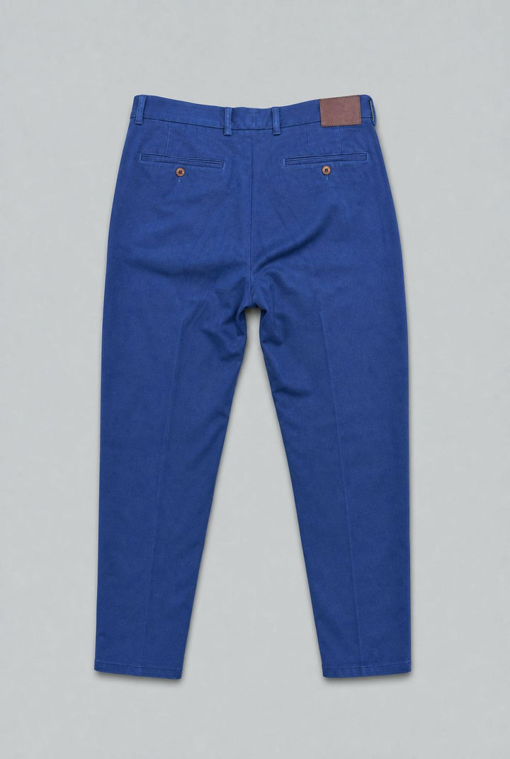 F20 ROYAL BLUE TWILL STRETCH CHINO BUTTON FLY TRY ONS - Blue/Royal