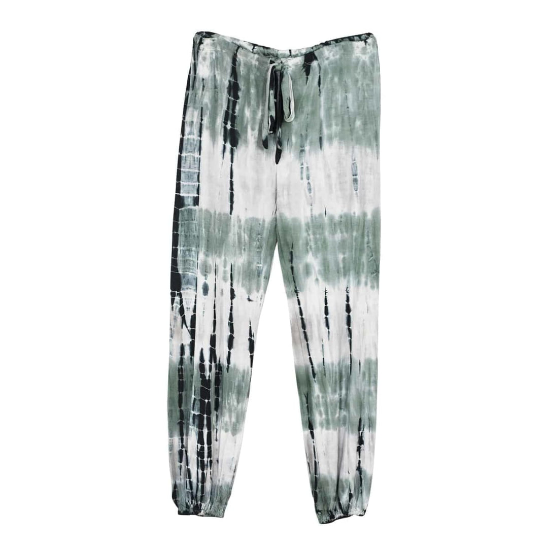 Ladies Relaxed Lounge Set - Olive Tie Dye