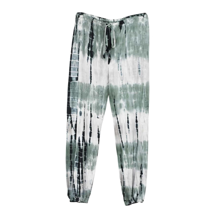 Ladies Relaxed Lounge Set - Olive Tie Dye