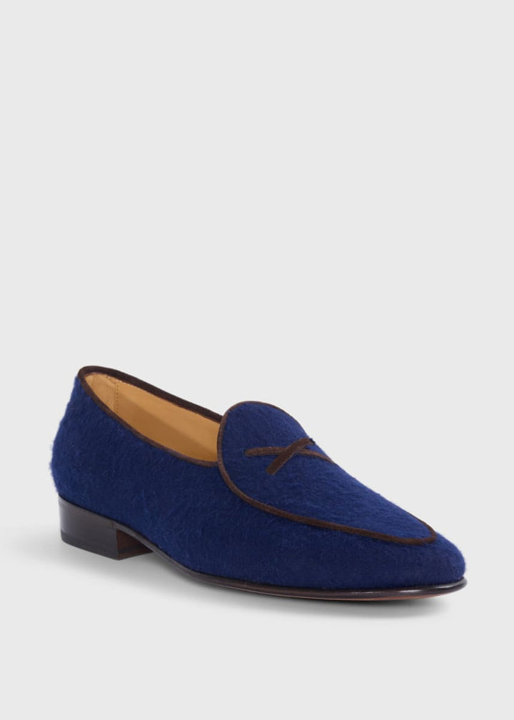 Francisco Ii Wool Loafer - Dark Blue - Loafers