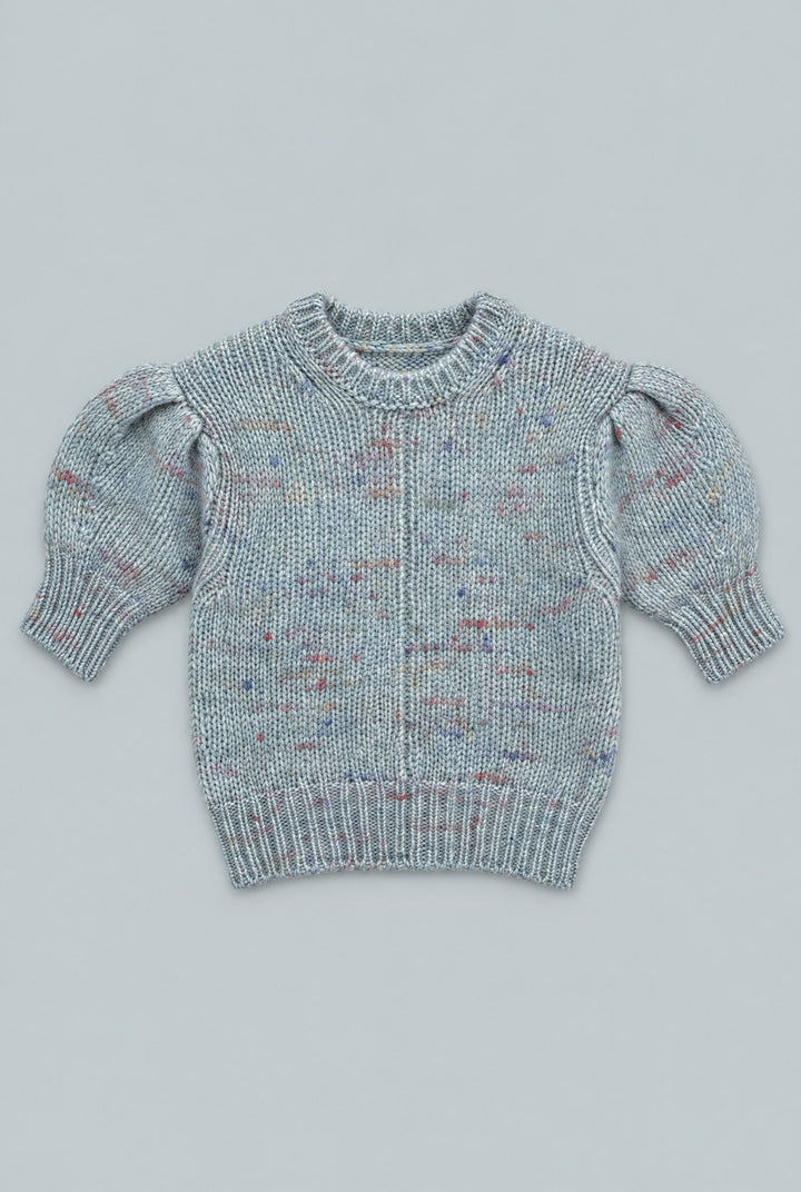 Kid's Donegal Crew Neck Sweater - Light Blue